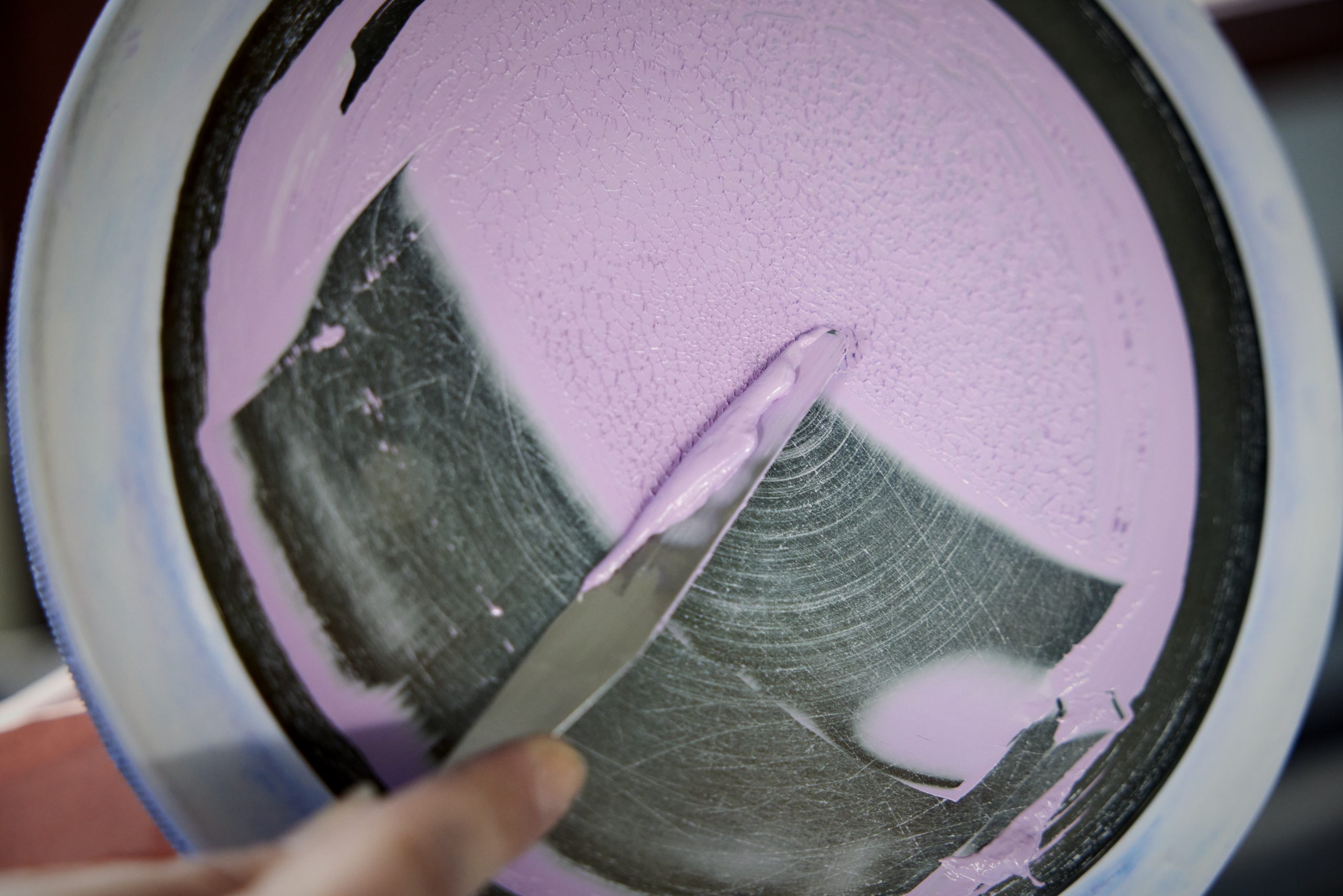 Pink pigment sample prepared in the Holliday laboratory